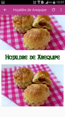 Recetas de Hojaldre Dulce android App screenshot 3