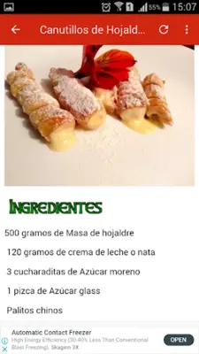 Recetas de Hojaldre Dulce android App screenshot 4