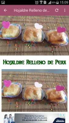 Recetas de Hojaldre Dulce android App screenshot 5