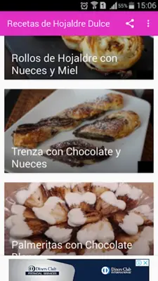 Recetas de Hojaldre Dulce android App screenshot 6